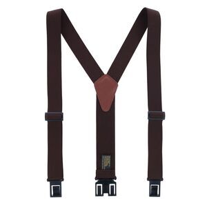 Perry Suspenders Men's Elastic 1.5 Inch Wide Hook End Suspenders